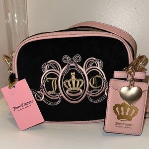 Juicy Couture Pink and Black Crossbody Bag